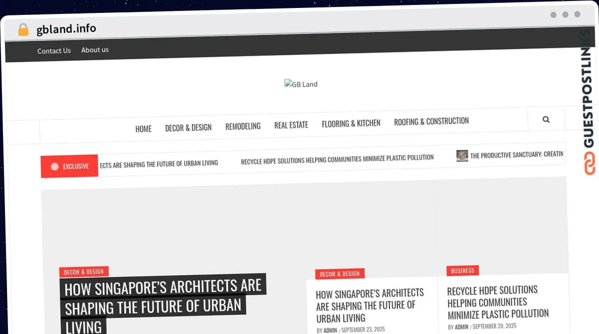 Publish Guest Post on gbland.info