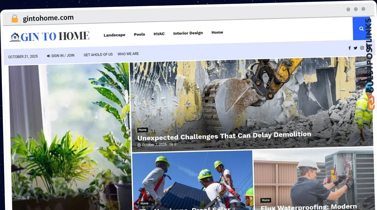 Publish Guest Post on gintohome.com