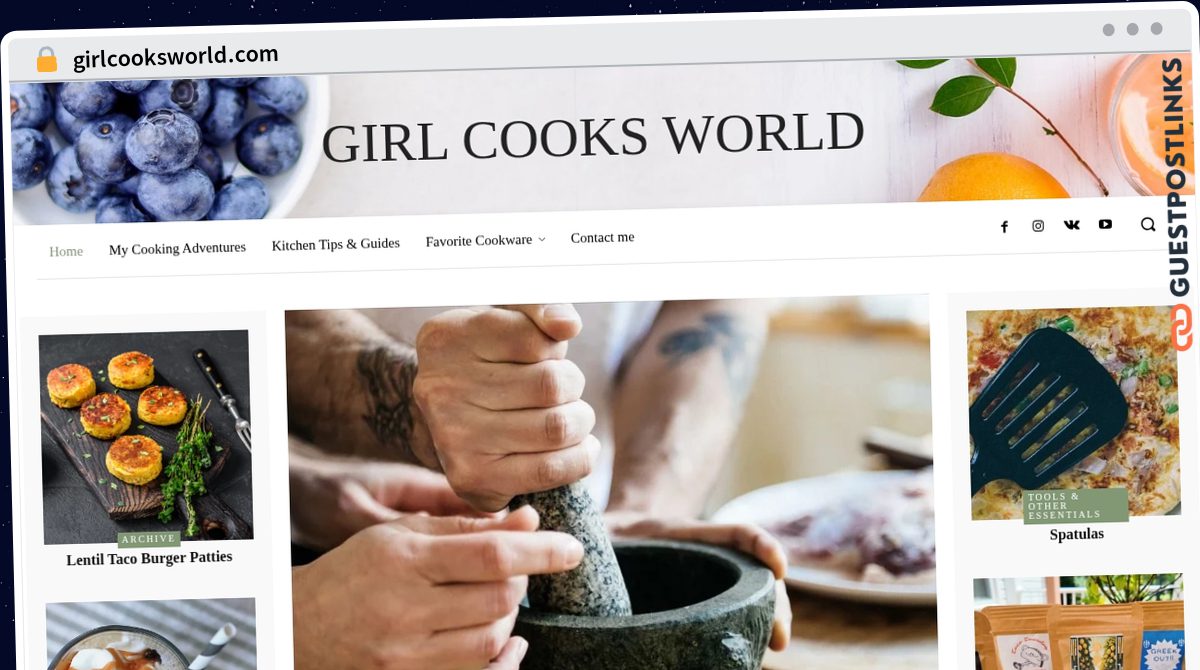 Publish Guest Post on girlcooksworld.com