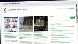 Publish Guest Post on gleiches-recht-jetzt.de