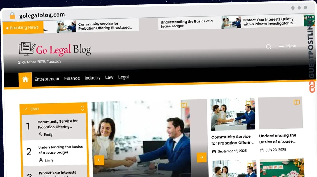Publish Guest Post on golegalblog.com