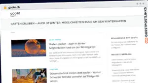 Publish Guest Post on goote.ch