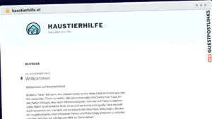 Publish Guest Post on haustierhilfe.at