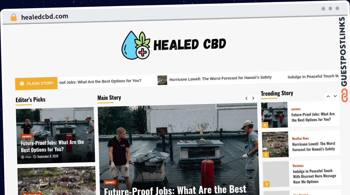 Publish Guest Post on healedcbd.com