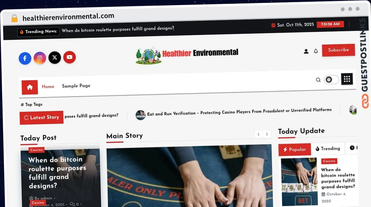 Publish Guest Post on healthierenvironmental.com