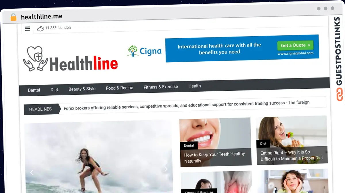 Publish Guest Post on healthline.me