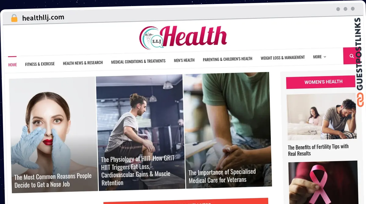 Publish Guest Post on healthllj.com