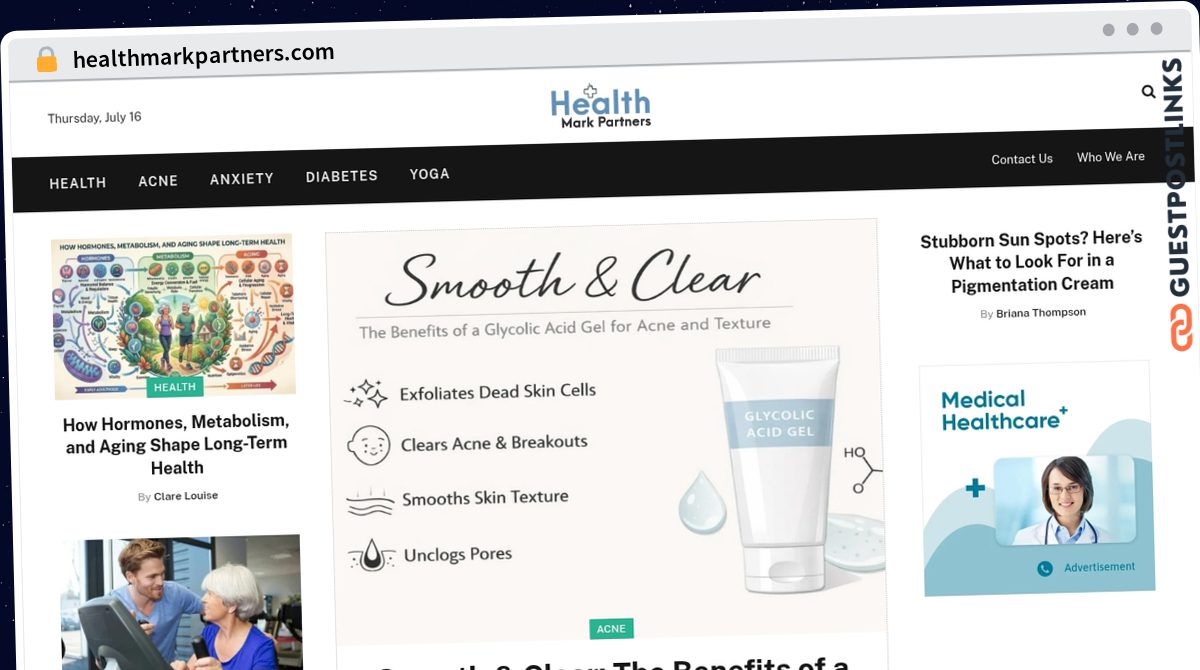 Publish Guest Post on healthmarkpartners.com