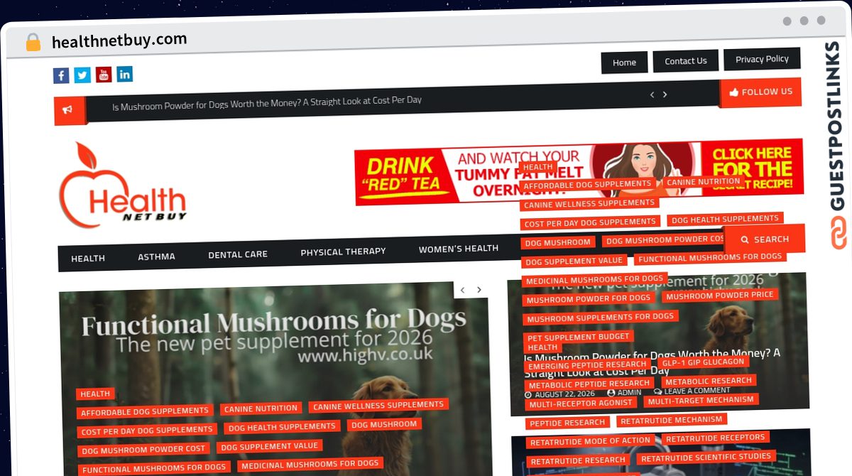 Publish Guest Post on healthnetbuy.com