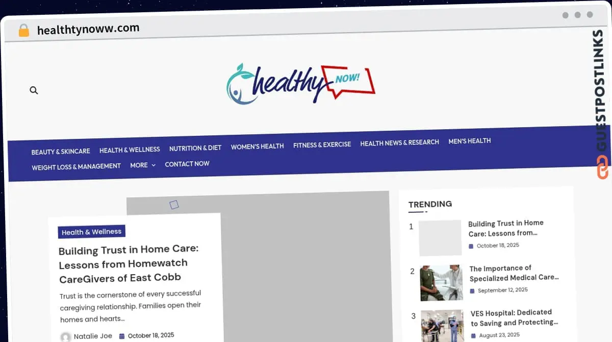 Publish Guest Post on healthtynoww.com