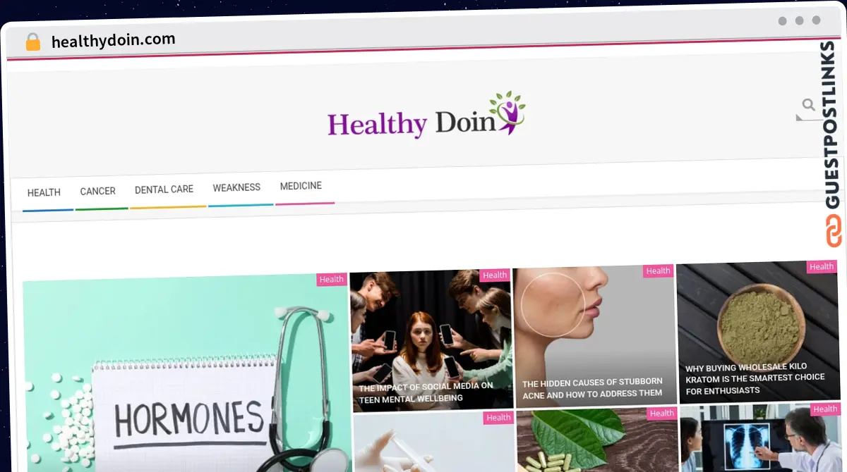 Publish Guest Post on healthydoin.com