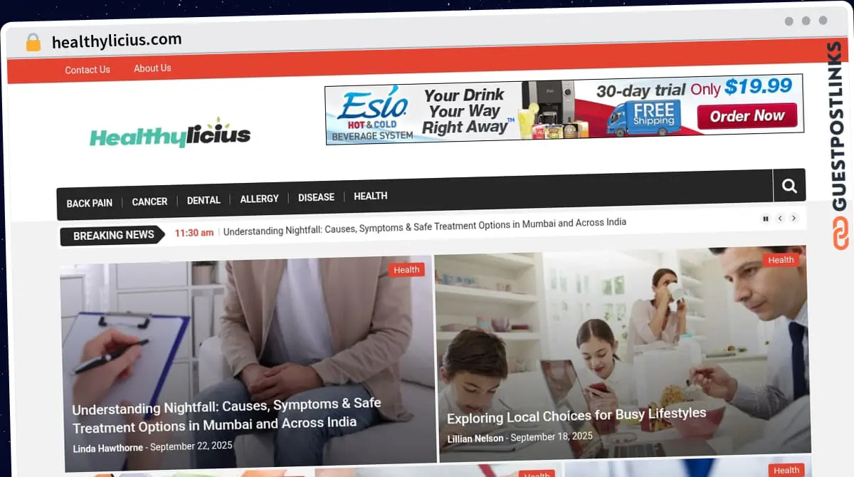 Publish Guest Post on healthylicius.com