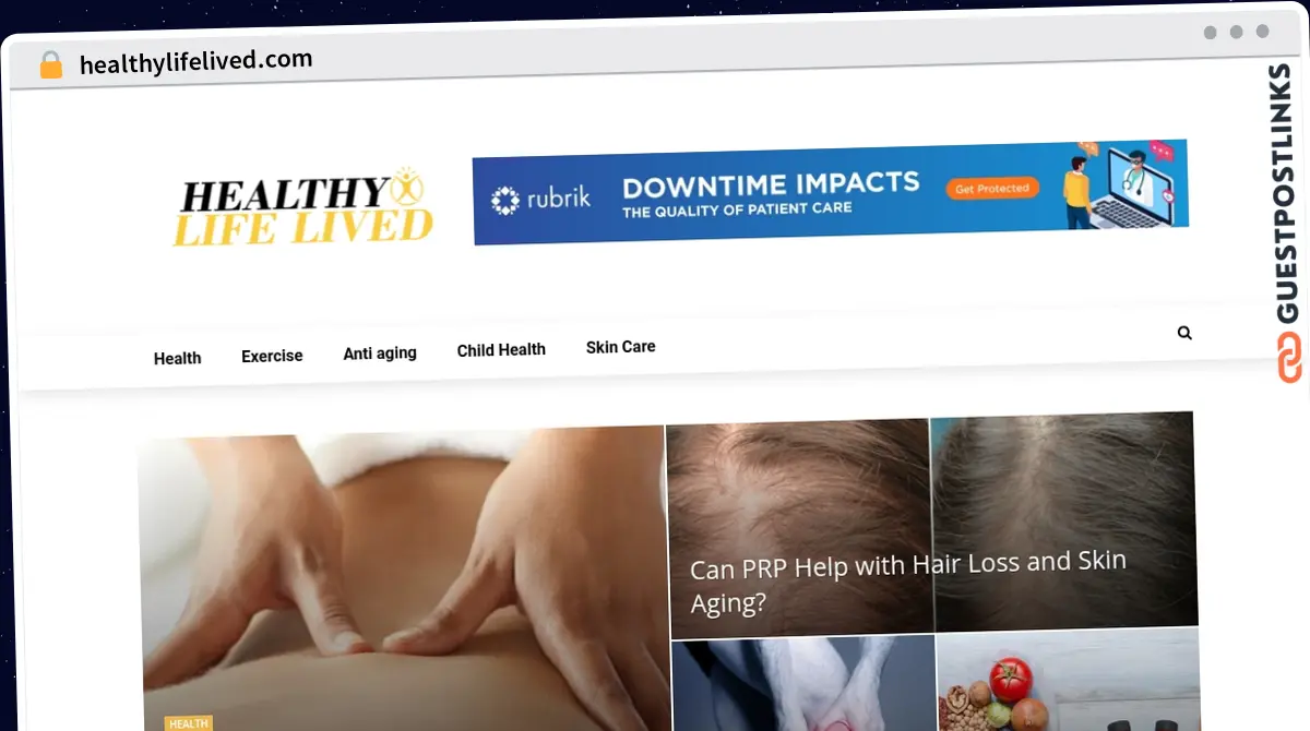 Publish Guest Post on healthylifelived.com