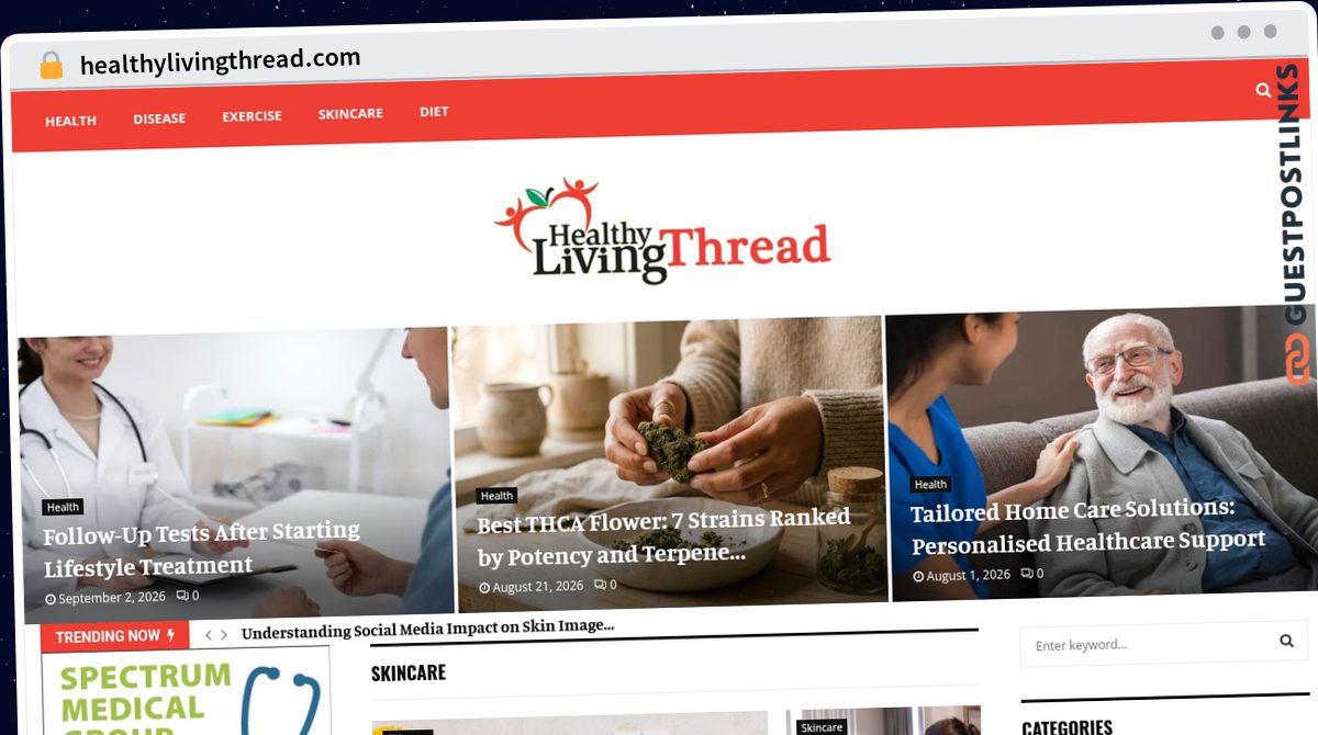 Publish Guest Post on healthylivingthread.com