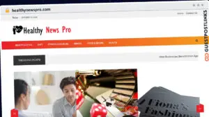 Publish Guest Post on healthynewspro.com
