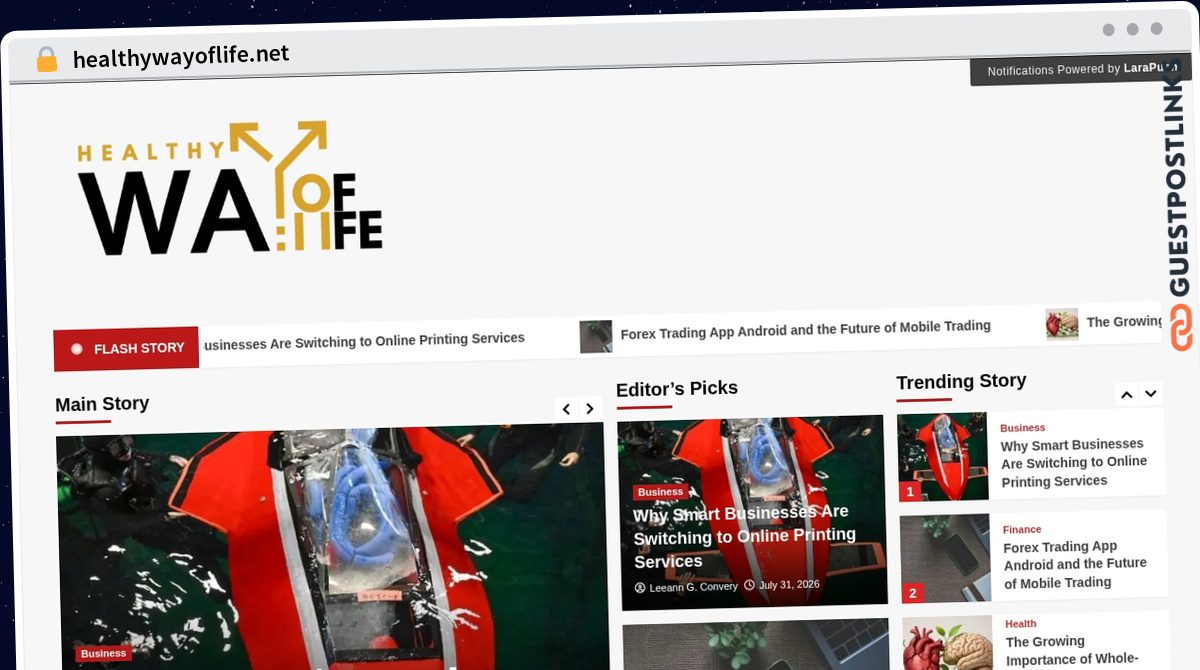 Publish Guest Post on healthywayoflife.net