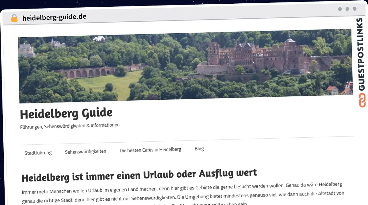 Publish Guest Post on heidelberg-guide.de