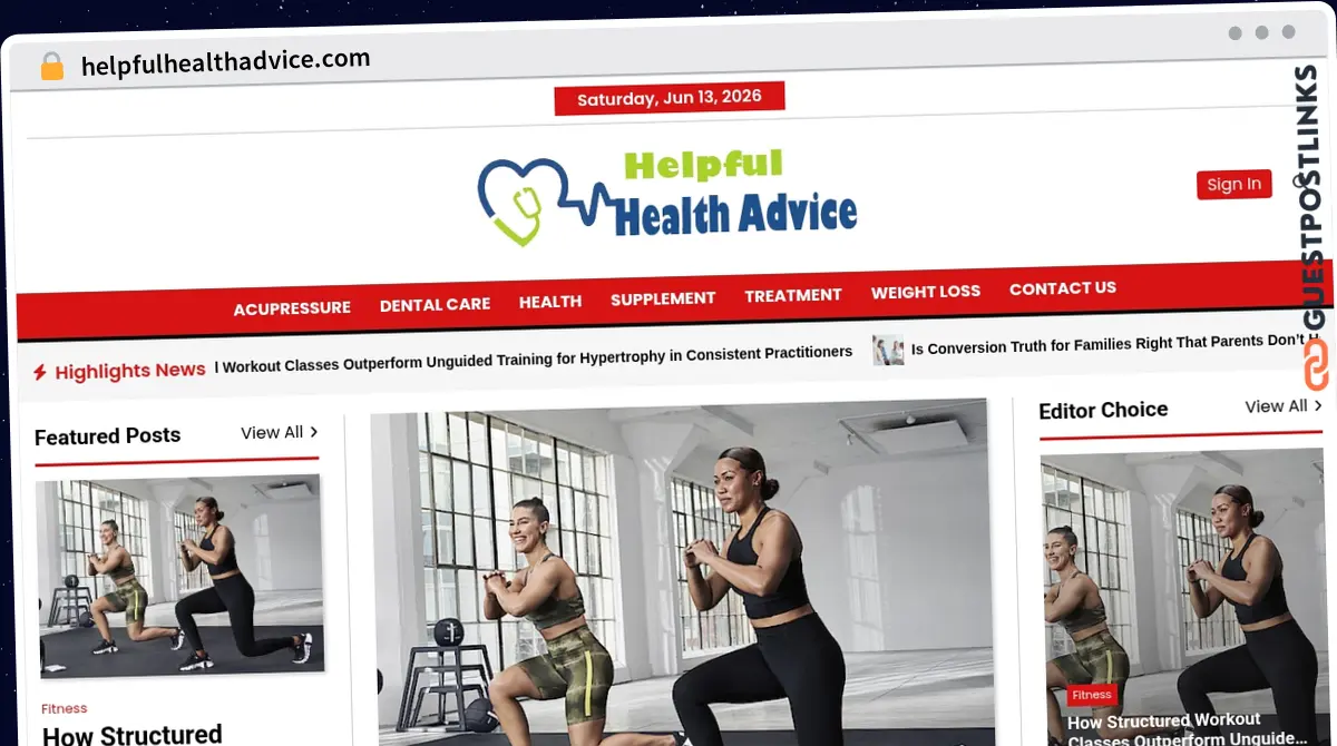 Publish Guest Post on helpfulhealthadvice.com