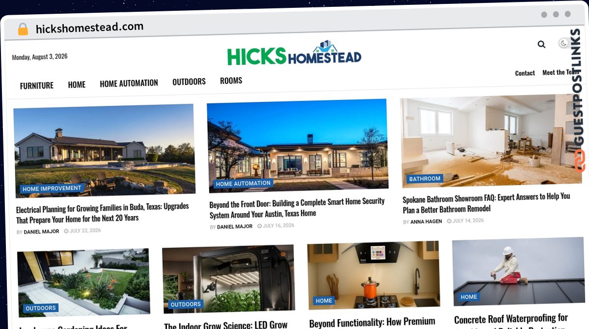 Publish Guest Post on hickshomestead.com