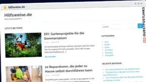 Publish Guest Post on hilfsweise.de