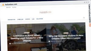 Publish Guest Post on hollanlaw.com