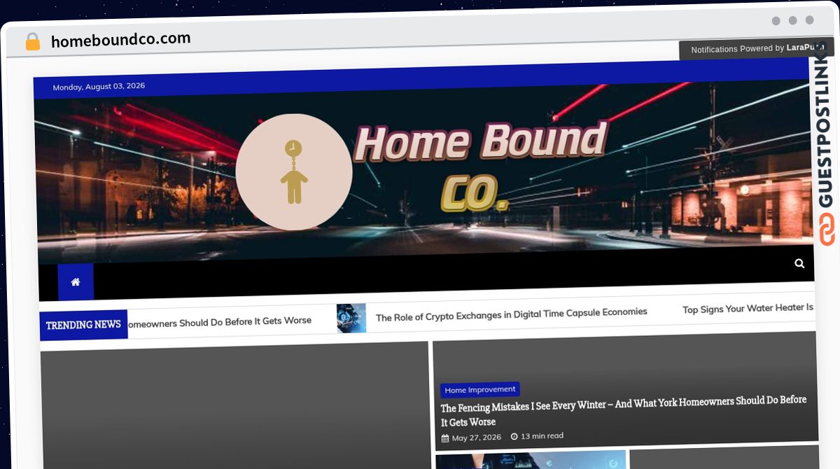 Publish Guest Post on homeboundco.com