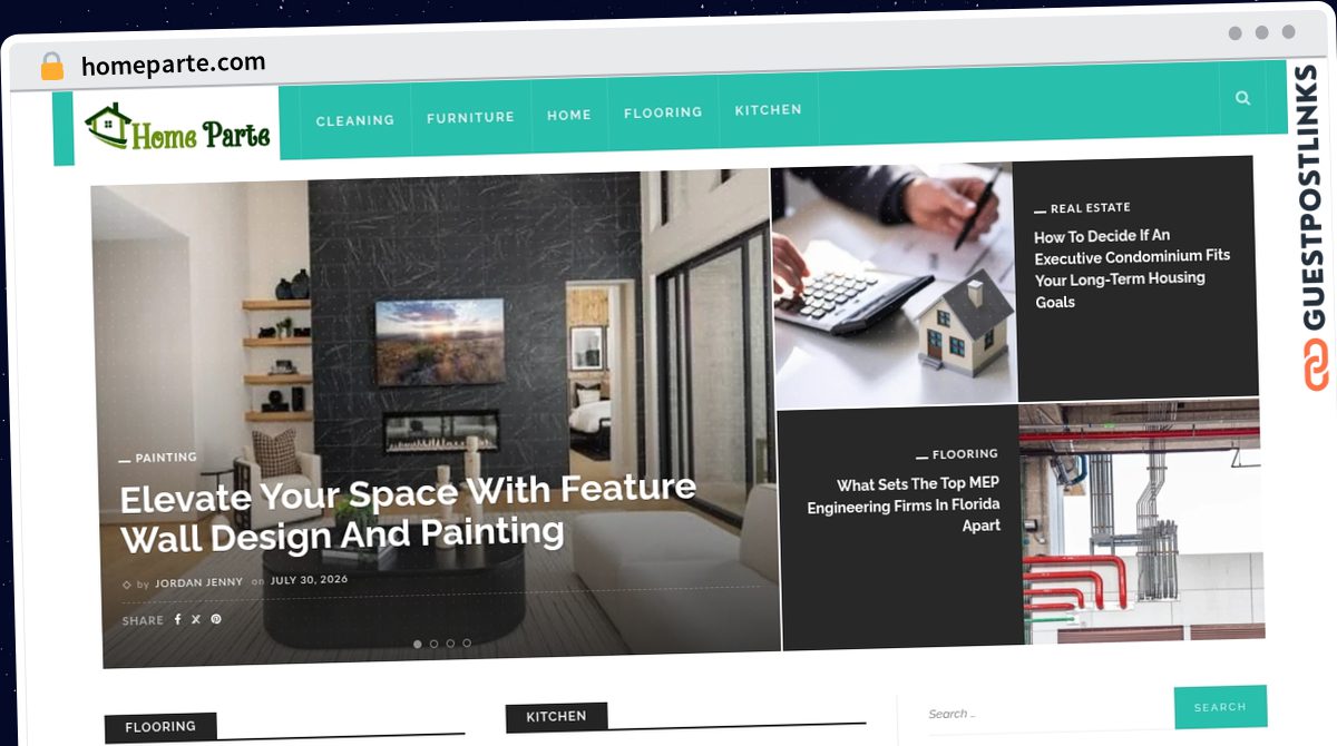 Publish Guest Post on homeparte.com