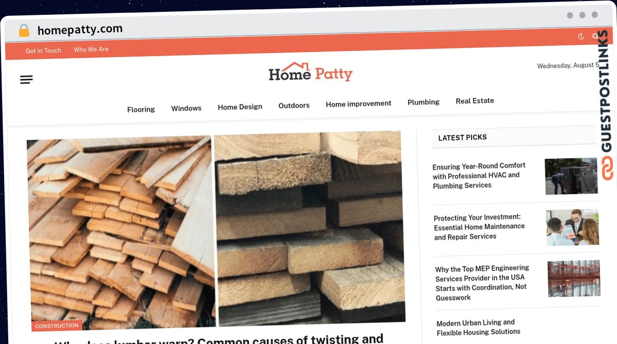 Publish Guest Post on homepatty.com