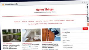 Publish Guest Post on homethings.info