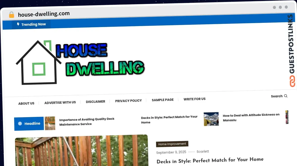 Publish Guest Post on house-dwelling.com