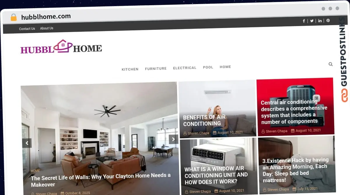Publish Guest Post on hubblhome.com