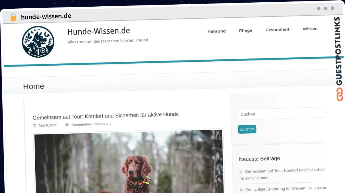 Publish Guest Post on hunde-wissen.de