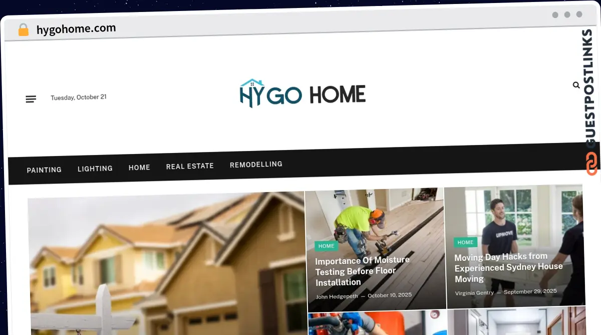 Publish Guest Post on hygohome.com