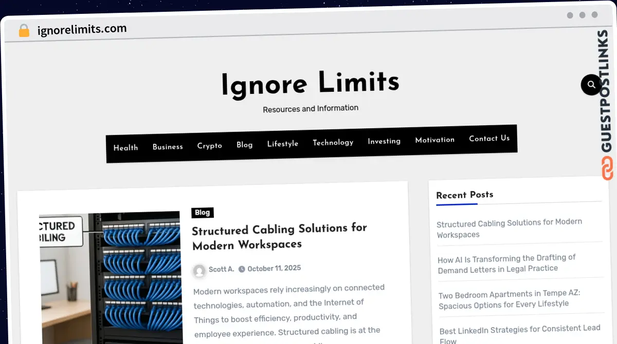 Publish Guest Post on ignorelimits.com