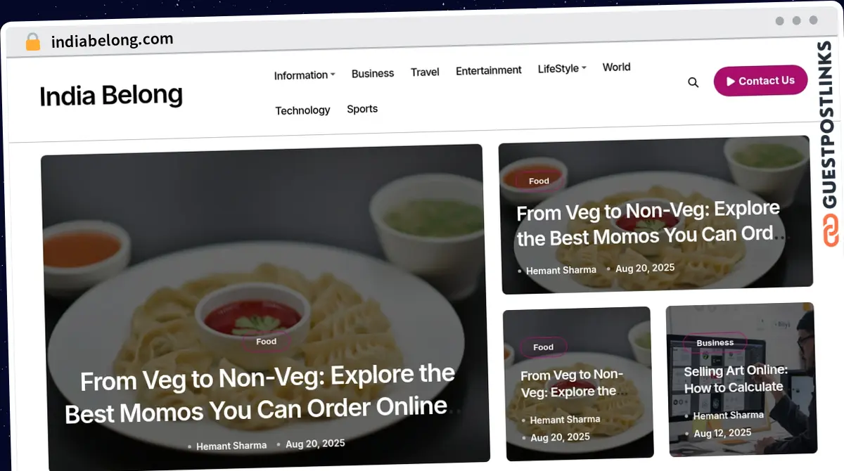 Publish Guest Post on indiabelong.com