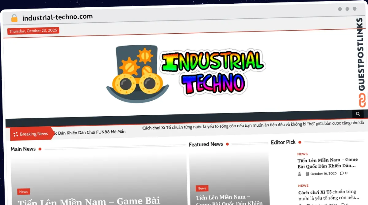Publish Guest Post on industrial-techno.com