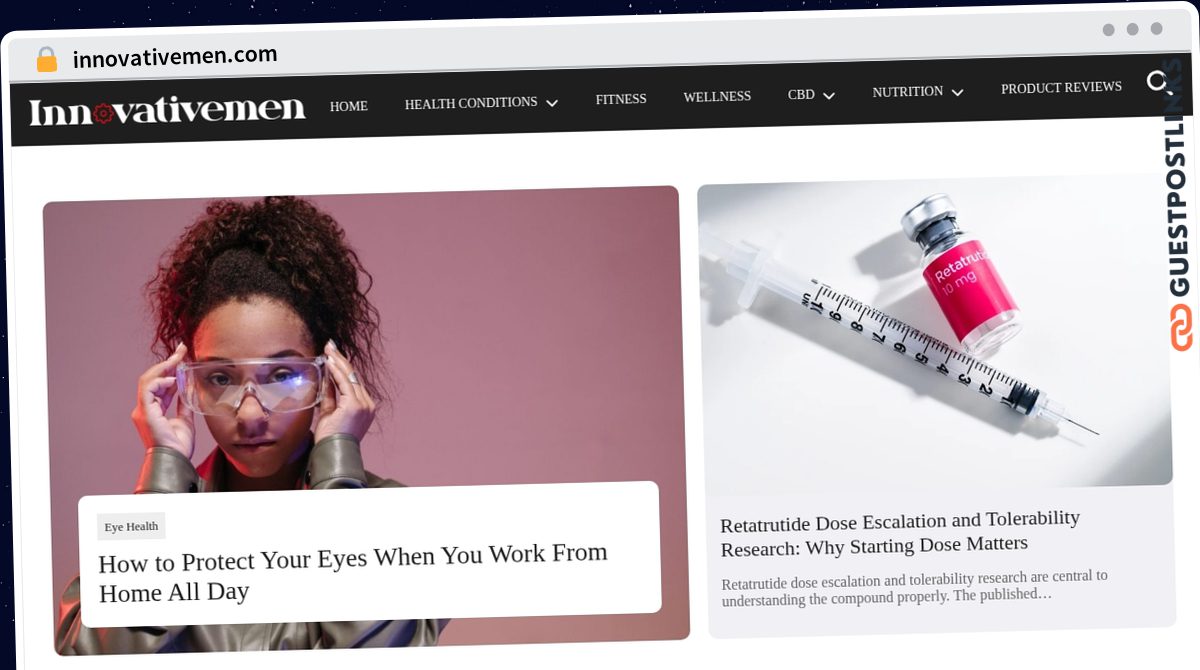 Publish Guest Post on innovativemen.com