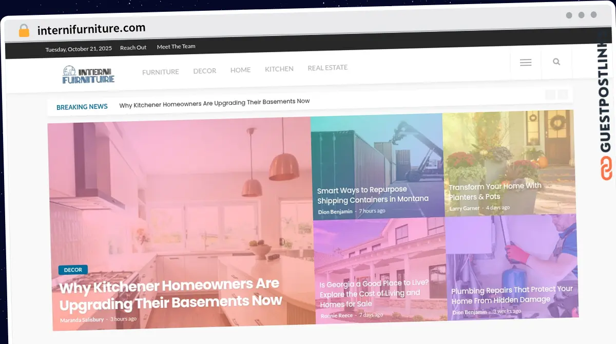 Publish Guest Post on internifurniture.com