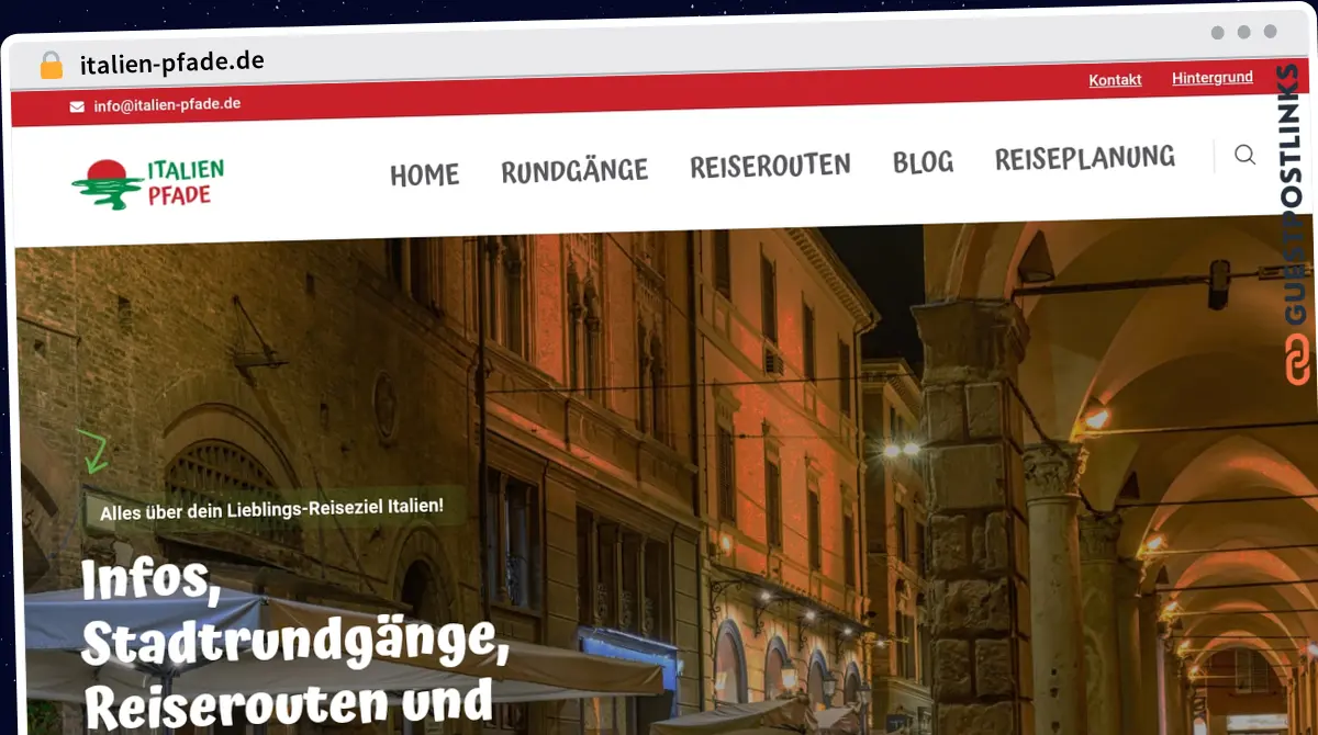 Publish Guest Post on italien-pfade.de