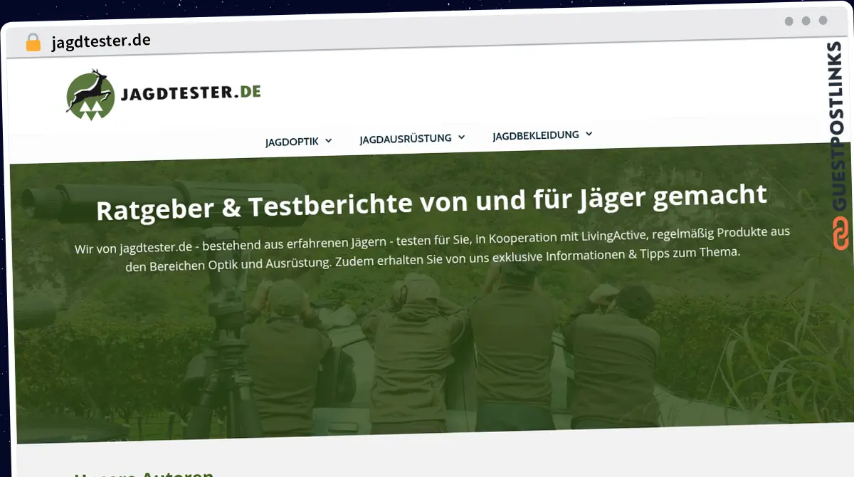 Publish Guest Post on jagdtester.de