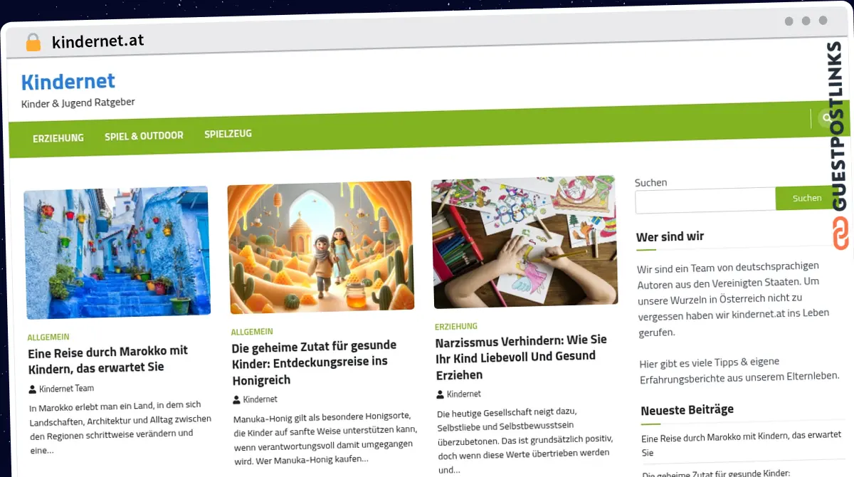 Publish Guest Post on kindernet.at