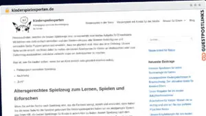 Publish Guest Post on kinderspielexperten.de
