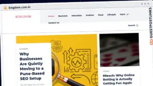 Publish Guest Post on kingdom.com.in