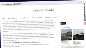 Publish Guest Post on lanzarote-erkunden.de