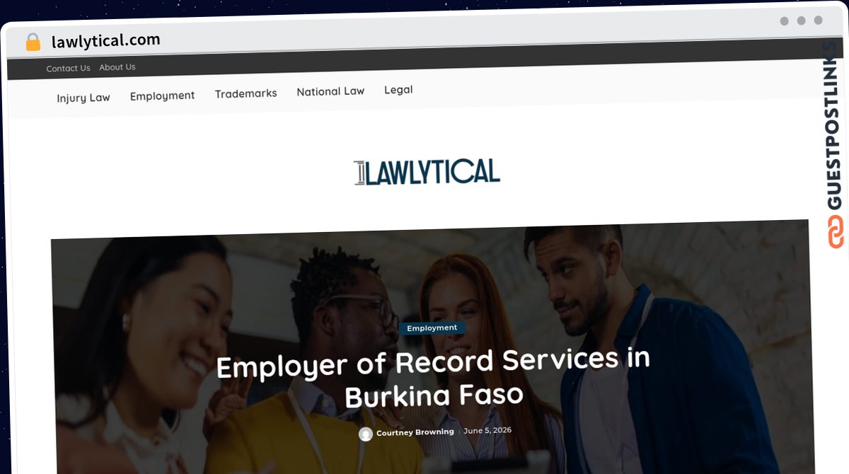 Publish Guest Post on lawlytical.com