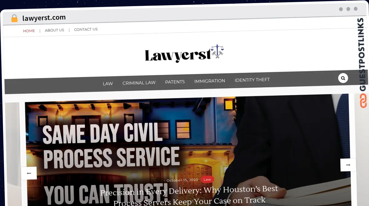 Publish Guest Post on lawyerst.com