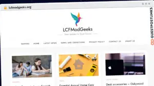 Publish Guest Post on lcfmodgeeks.org