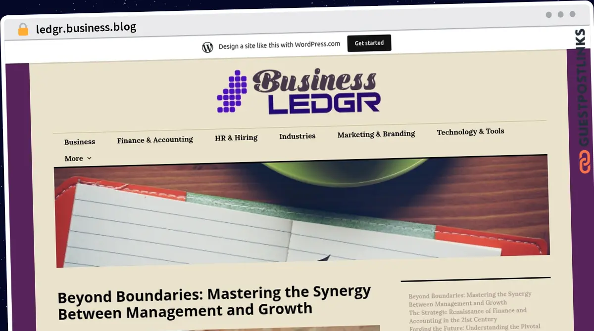 Publish Guest Post on ledgr.business.blog
