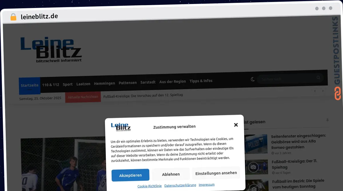 Publish Guest Post on leineblitz.de