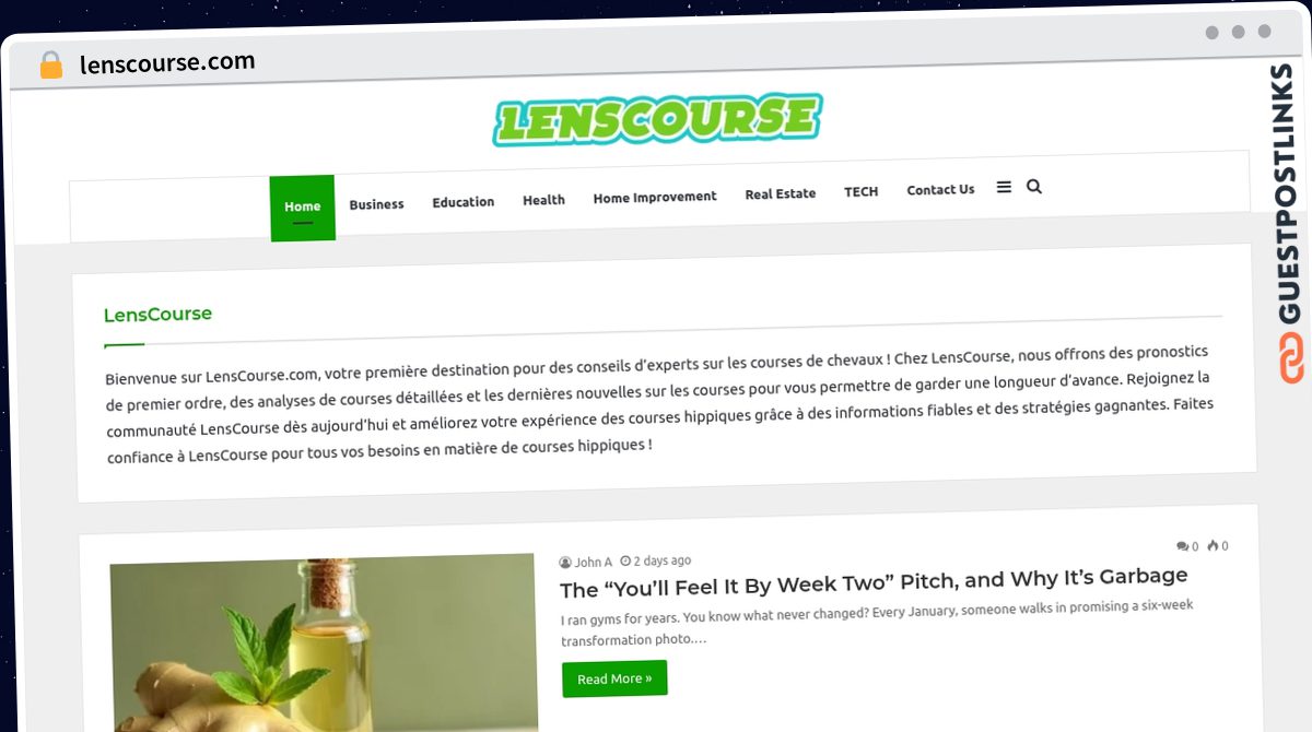 Publish Guest Post on lenscourse.com